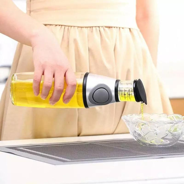 Oil And Vinegar Dispenser - Press & Measure