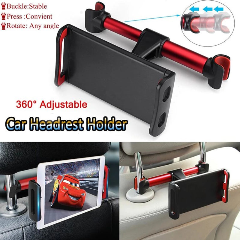 360 Degree Tablet Stand Car Back Seat Headrest Mount Bracket