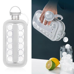 2-in-1 Easy Release Portable Ice Ball Maker Bottle