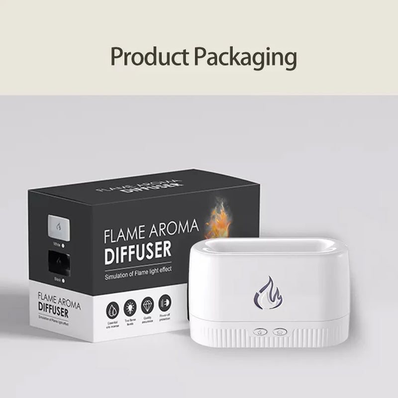 Decorative Aroma Diffuser Flame Humidifier