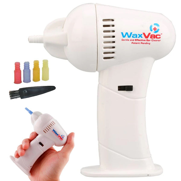 Wax vac ear cleaning device