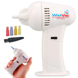Wax vac ear cleaning device