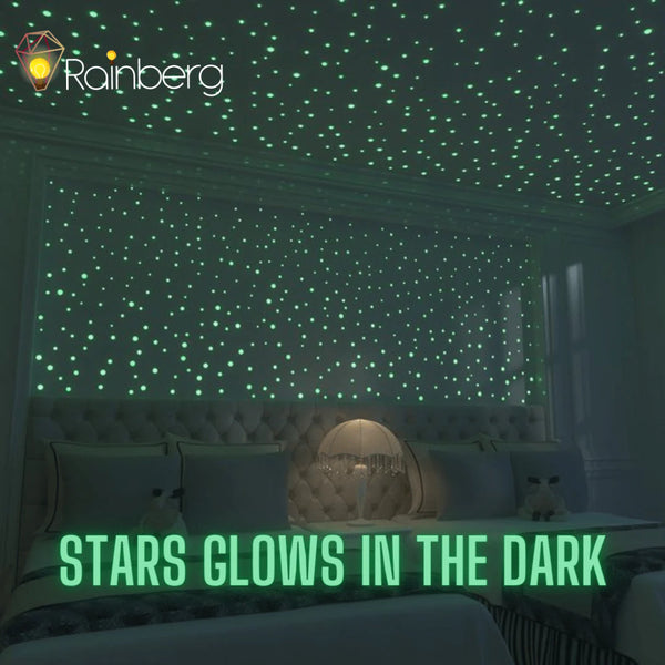 3D GLOW STARS | STICK ON WALLS | GLOW AT NIGHT