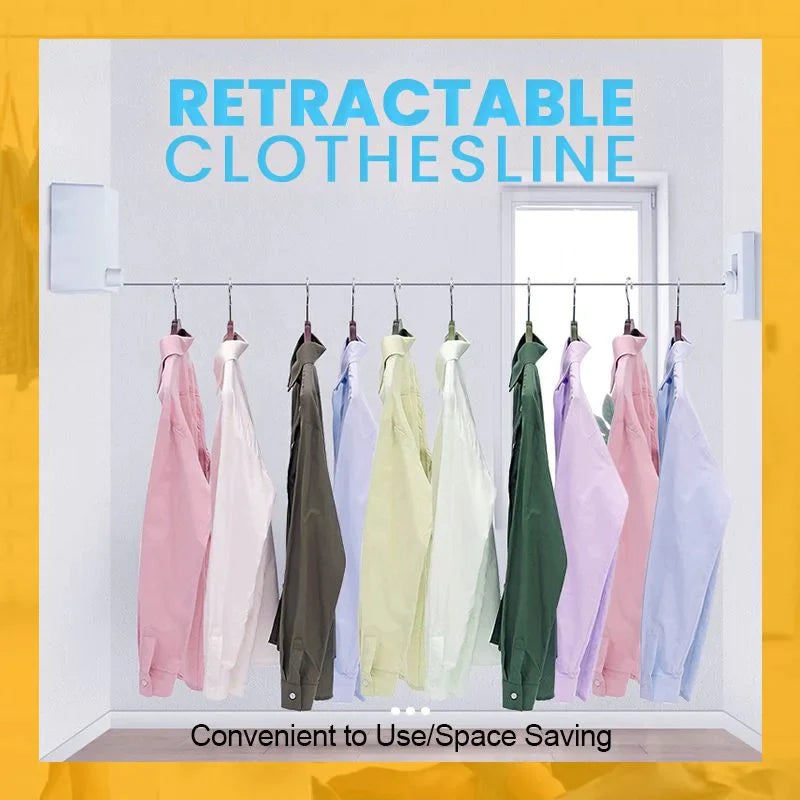 Retractable Clothesline with Secure Lock