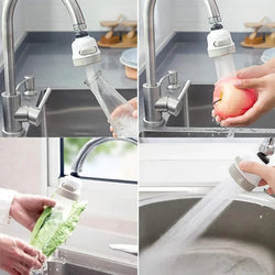 3 MODES FAUCET AERATOR MOVEABLE FLEXIBLE TAP HEAD SHOWER