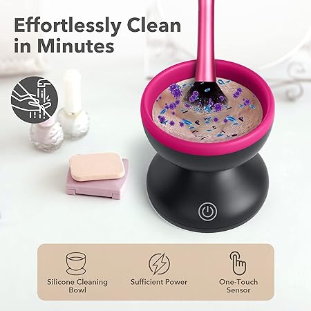 Automatic Cosmetic Paint Brush Cleaner Spinner