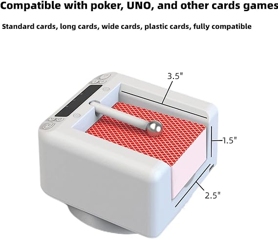 Automatic Card Dealer Machine, 360° Rotating Universal