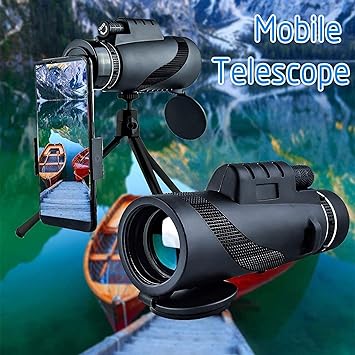 40X60 Zoom HD Monocular Telescope Tripod For Mobile