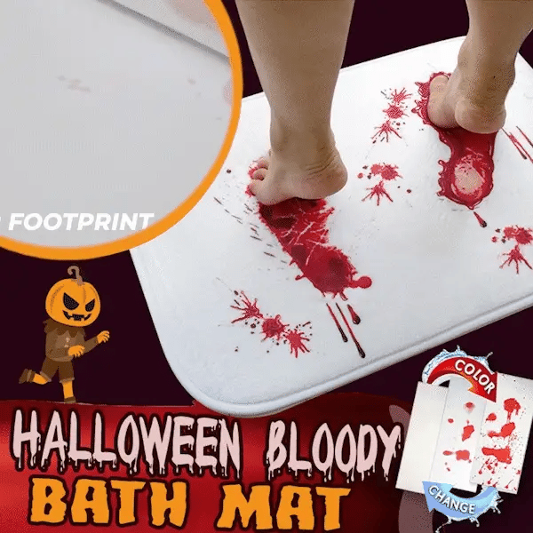 Bloody Bath Mat Horrible Floor Mat Color Changing Carpet