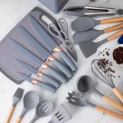 Silicone kitchen utensils set (19 pcs)